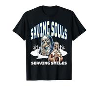 Sauver Les âmes Servir Les sourires Gothique Foi T-Shirt