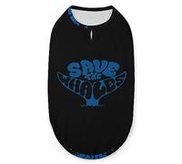Sauver Les Baleines Animaux Chemise Gilet Mignon Chien débardeur Doux sans Manches T-Shirt pour Chiot Chaton Chats XL