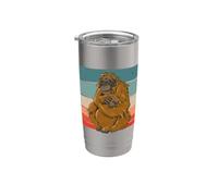 Sauver les orangs-outans Vintage Animal singe bébé Jungle Gobelet isotherme en acier inoxydable double paroi