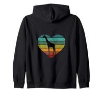 Sauver Serengeti Safari Kenya Afrique Cœur J'aime Girafe Sweat à Capuche