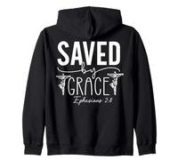 Sauvés par la Grâce - Éphésiens 2:8 Message Inspirant Sweat à Capuche