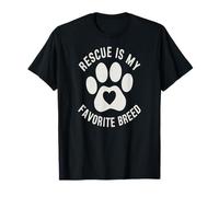 Sauvetage Animal fierté Empreinte cœur Refuge Amour T-Shirt