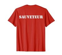 sauveteur en mer, Sauvetage, maître-nageur (ÉCRIT AU DOS) T-Shirt