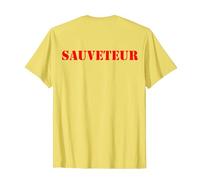 sauveteur en mer, Sauvetage, maître-nageur (ÉCRIT AU DOS) T-Shirt