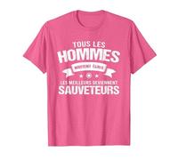 Sauveteur en mer/Sauveteur/Sauvetage/Cadeau T-Shirt, Homme, Rose Chiné, S
