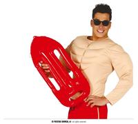 Sauveteur sportif Aide à la natation gonflable Plage d'été Amusant Jouet de plage Anneau de protection rouge Aventure sportive Aventure aquatique Fête d'été Accessoire, couleur : rouge