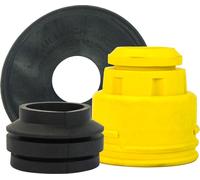 Sauveur d'agneaux Petite membrane en caoutchouc noir 25mm