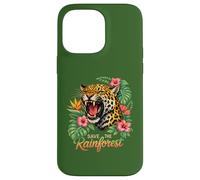 Sauvez la forêt Tropicale rugissante Jaguar Coque pour iPhone 14 Pro Max