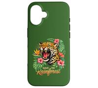 Sauvez la forêt Tropicale rugissante Jaguar Coque pour iPhone 16