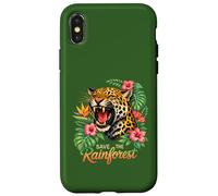 Sauvez la forêt Tropicale rugissante Jaguar Coque pour iPhone X/XS