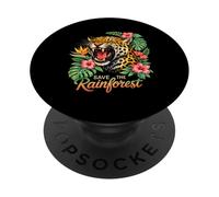 Sauvez la forêt Tropicale rugissante Jaguar PopSockets PopGrip Adhésif
