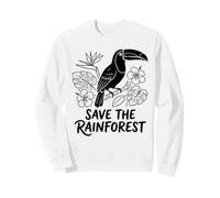 Sauvez la forêt Tropicale | Toucan | Conservation des Oiseaux Sweatshirt