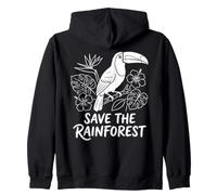 Sauvez la forêt Tropicale Tropicale | Botanique des Toucans Sweat à Capuche