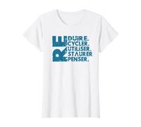 Sauvez la planète, recyclez, réutilisez, restaurez, repensez T-Shirt Graphique avec Valeur