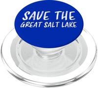 Sauvez la poussière Toxique de Conservation de l'eau du Grand lac salé de l'Utah PopSockets PopGrip pour MagSafe