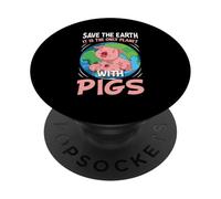 Sauvez la Terre, C'est la Seule planète avec des cochons PopSockets PopGrip Adhésif