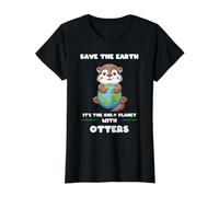 Sauvez la Terre C'est la Seule planète avec des loutres T-Shirt Graphique avec Valeur