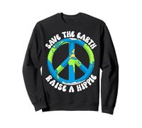 Sauvez la Terre et élevez Un Hippie Sweatshirt
