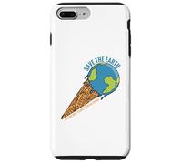 Sauvez la Terre, Le Seul Endroit où l'on Peut Acheter de la crème glacée, Peace No Planet B Coque pour iPhone 7 Plus/8 Plus