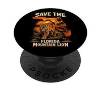 Sauvez Le Lion de Montagne de Floride PopSockets PopGrip Adhésif