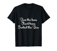 Sauvez Les Abeilles, plantez des Arbres, protégez Les Mers - Terre Mère T-Shirt