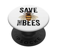 Sauvez les abeilles, sauvez le monde, Journée de la Terre, Environnement terrestre PopSockets PopGrip Adhésif