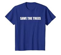 Sauvez Les Arbres T-Shirt, Enfant, Bleu Royal, 4 Ans