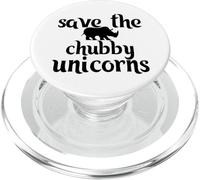 Sauvez Les Licornes potelées - Un Amoureux drôle de rhinocéros PopSockets PopGrip pour MagSafe