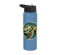 Sauvez Les Tortues - Sensibilisation Océan Stainless Steel Insulated Water Bottle