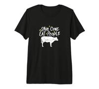 Sauvez Les Vaches, Mangez Les Gens T-Shirt Haut de Gamme
