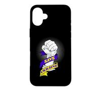 Sauvez l'Ukraine - Arrêtez la Russie - Arrêtez la Guerre en Ukraine Coque pour iPhone 16 Plus