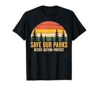 Sauvez nos Parcs | Activistes écologiques rétro pour la Conservation de la Nature T-Shirt