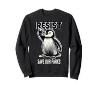 Sauvez nos parcs : les pingouins résistent à une manifestation et protègent notre pays Sweatshirt