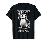 Sauvez nos parcs : les pingouins résistent à une manifestation et protègent notre pays T-Shirt