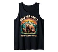 Sauvez nos Parcs Protection Amusante de la Faune Conservation de la Nature Débardeur