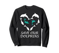 Sauvez Notre cœur de Dauphin Dolphin Pod Sea Animal Save Dolphin Sweatshirt