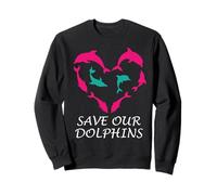 Sauvez Notre cœur de Dauphins | Protection de l'océan Marin | Dauphins Sweatshirt