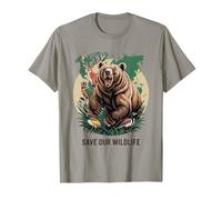 Sauvez notre faune : ours, cerfs, oiseaux, conservation des forêts T-Shirt