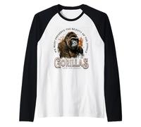 Sauvez Notre héritage : Conservation des gorilles | Gorille du Jour de la Terre Manche Raglan