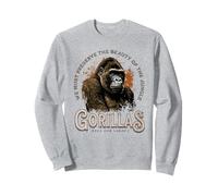 Sauvez Notre héritage : Conservation des gorilles | Gorille du Jour de la Terre Sweatshirt