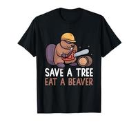 Sauvez Un Arbre Mangez Un Castor Barrage Drôle D'amant De T-Shirt
