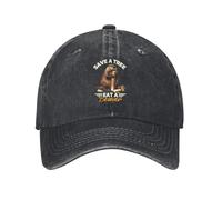 Sauvez Un Arbre, Mangez Un Castor Casquettes Vintage Bonnet De Golf Protégeant du Soleil Solaire Cap pour Course À Pied Été Femme