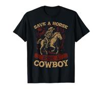Sauvez Une Balade à Cheval Un Cowboy Rodéo Bull Western Howdy Cowboy T-Shirt