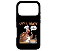 Sauvez Une Dinde, Mangez des lasagnes, Cuisine Italienne, Thanksgiving Coque pour iPhone 17 Pro