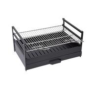 Sauvic 02728-Barbecue à Poser, avec Grille Inoxydable 18/8 60 x 40 cm, Noir