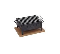 Sauvic 02905-Barbecue de table, avec grille inoxydable 18/8 25 x 20 cm.