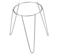 Support pot de fleurs pied zingué 18 cm - SATURNIA - Gris - Idéal pour le jardin