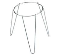 Sauvic 03070 Support pour Pot de Fleurs avec Pieds Zingué Acier 20 cm Argent