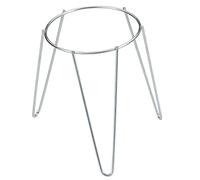 Sauvic 03075 Support pour Pot de Fleurs avec Pieds Zingué Acier 22 cm, Argenté.