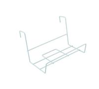 Sauvic 03215 Support Balcon Pour Jardinières Standard Plastifié Acier Blanc 41 X 21 X 23 Cm
